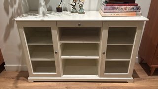 Aparador Liatorp Ikea Madera y Cristal