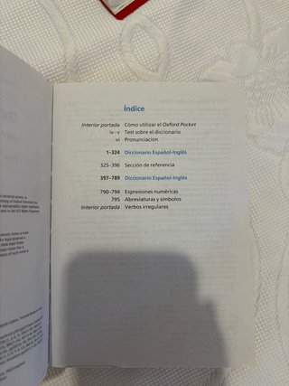 Diccionario Oxford Pocket de inglés