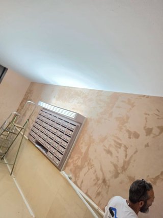 Pintura y alisado de paredes