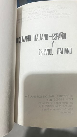 Diccionario Italiano Español