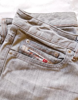 Jeans Diesel vintage donna grigi