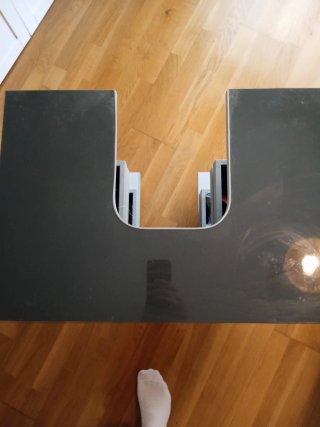 Mueble bajo lavabo de pie gris