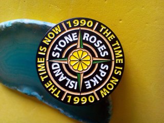 Stone Roses Spike Island 1990 Pin