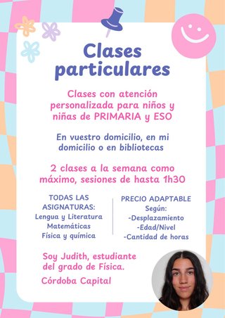 PROFESORA PARTICULAR EN CÓRODBA, ESPAÑA