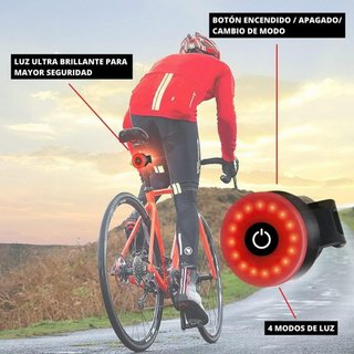 Luce posteriore LED bici 5 modalità