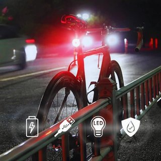 Luce posteriore LED bici 5 modalità