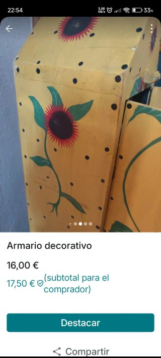 Armario decorativo guarda CD