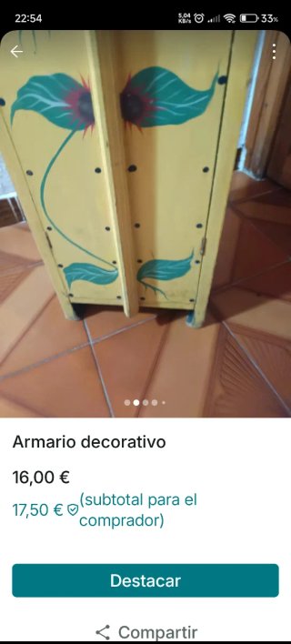 Armario decorativo guarda CD