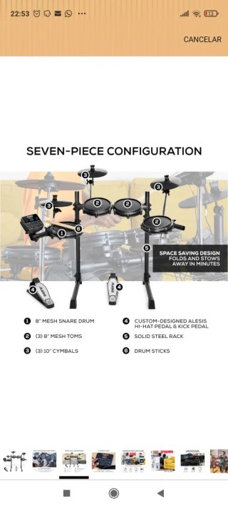 Batería Electrónica Alesis Turbo Mesh Kit