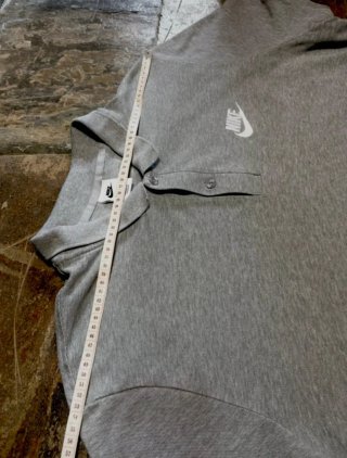 NIKE Polo Y2K Style Gris XXL