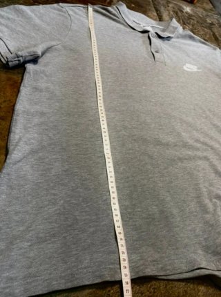 NIKE Polo Y2K Style Gris XXL