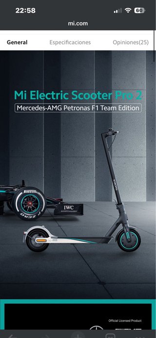 Patinete Eléctrico Xiaomi Negro