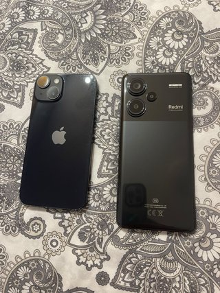 iPhone 14 y Xiaomi Redmi Negro  Bateria iphone 96