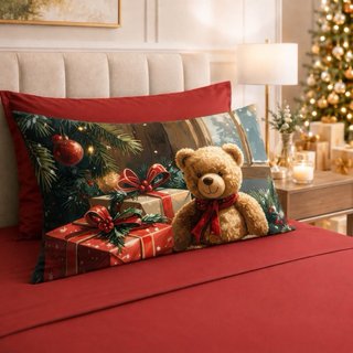 Completo Lenzuola Natale Rosso