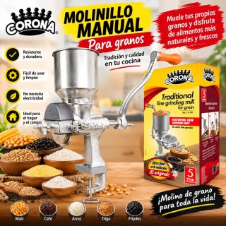 Molino Manual Corona para Granos