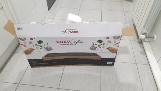 Plancha de cocina eléctrica con madera