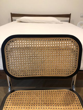 Silla Sklum Tento madera Ratán y Metal