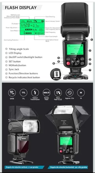 Flash NEEWER NW-750II TTL + accessori
