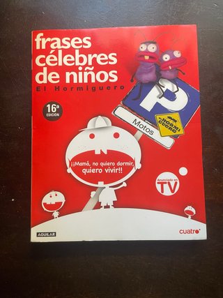 Libro Frases celebres de niños de El Hormiguero