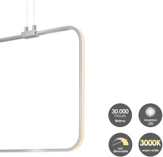 Lámpara Colgante LED Diseño Cuadrado 35cm