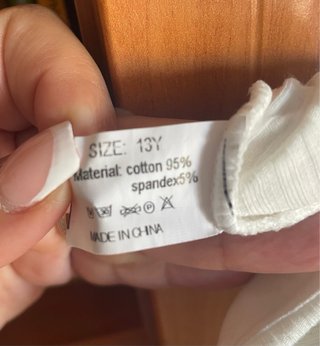 Top canalé niña talla 13