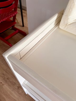 Cambiador GULLIVER blanco + colchoneta VÄDRA+funda