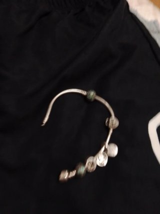 Pulsera Pandora con charms plata y verde