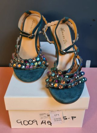 Sandalias joya Alma en Pena Verde Océano Talla 37