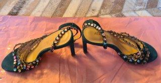 Sandalias joya Alma en Pena Verde Océano Talla 37