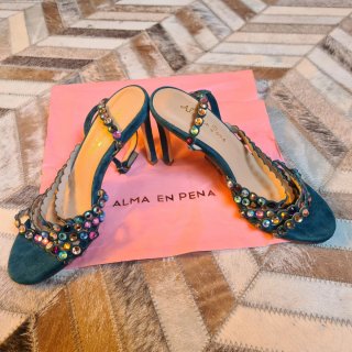 Sandalias joya Alma en Pena Verde Océano Talla 37