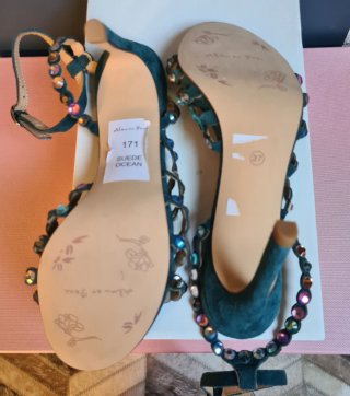 Sandalias joya Alma en Pena Verde Océano Talla 37