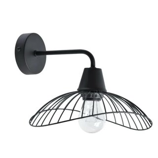 Lampada,applique e comodino in metallo nero