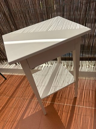 Mesita de noche Ikea Hemnes blanca