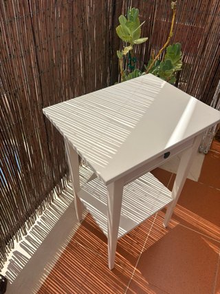 Mesita de noche Ikea Hemnes blanca