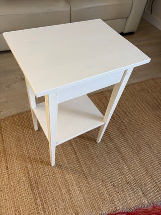 Mesita de noche Ikea Hemnes blanca