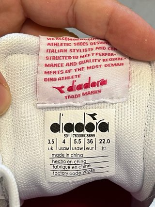 Diadora Scarpe Vera Pelle Tg 36
