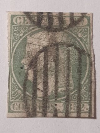 Sellos de España. Isabel II sin dentar.