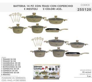 Batteria pentole e padelle