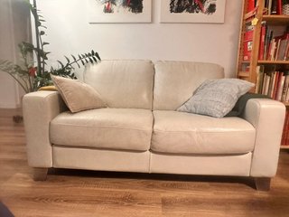 Sofá Natuzzi Piel Beige