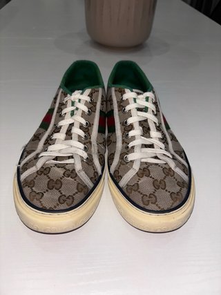 Scarpe Gucci Uomo Tela GG Marrone/Verde