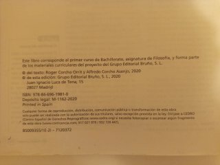 Filosofía 1 bachillerato