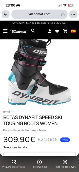 Botas esquí montaña Dynafit Custom Light
