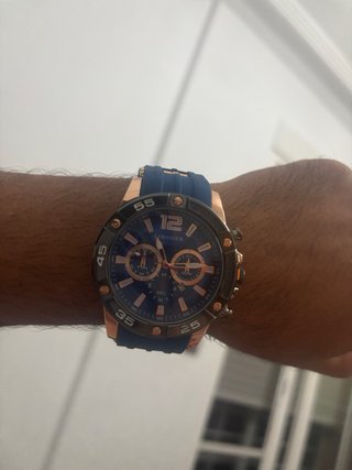 Reloj IBOGER Azul y Dorado