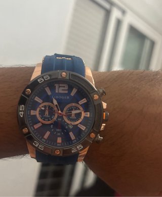 Reloj IBOGER Azul y Dorado