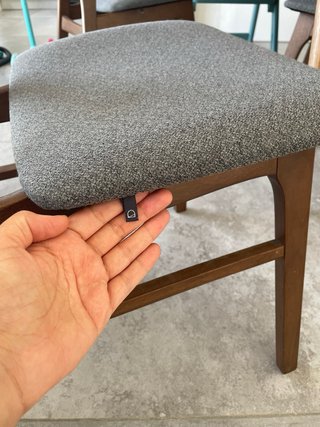 4 Sillas Kave Home Madera y Tela