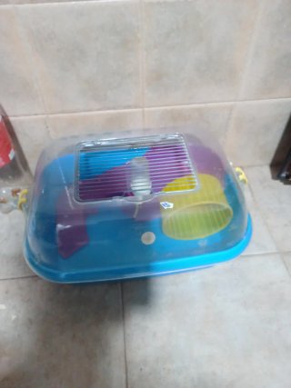Jaula para hámster con accesorios