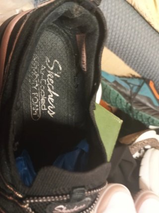 Skechers Sportive Donna Nero/Oro