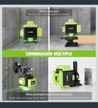 Nivel Láser 4D 16 Líneas Trípode Maletín
