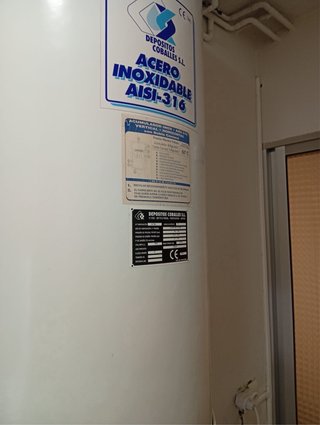 Termo 100L y estufa de casca y gasoil