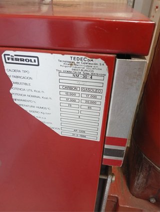 Termo 100L y estufa de casca y gasoil